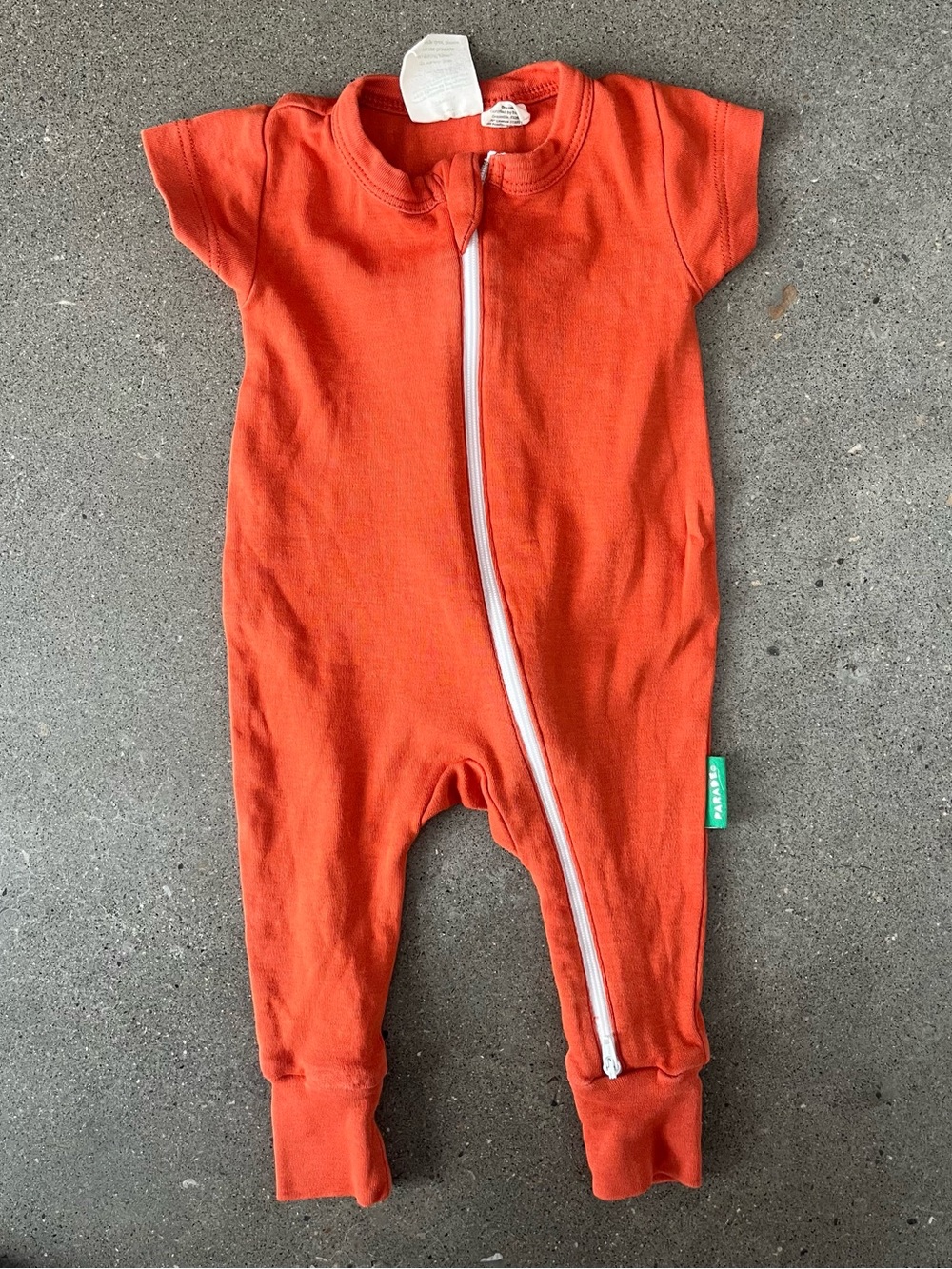 Parade Organics 2-Way Zip Short Sleeve Romper